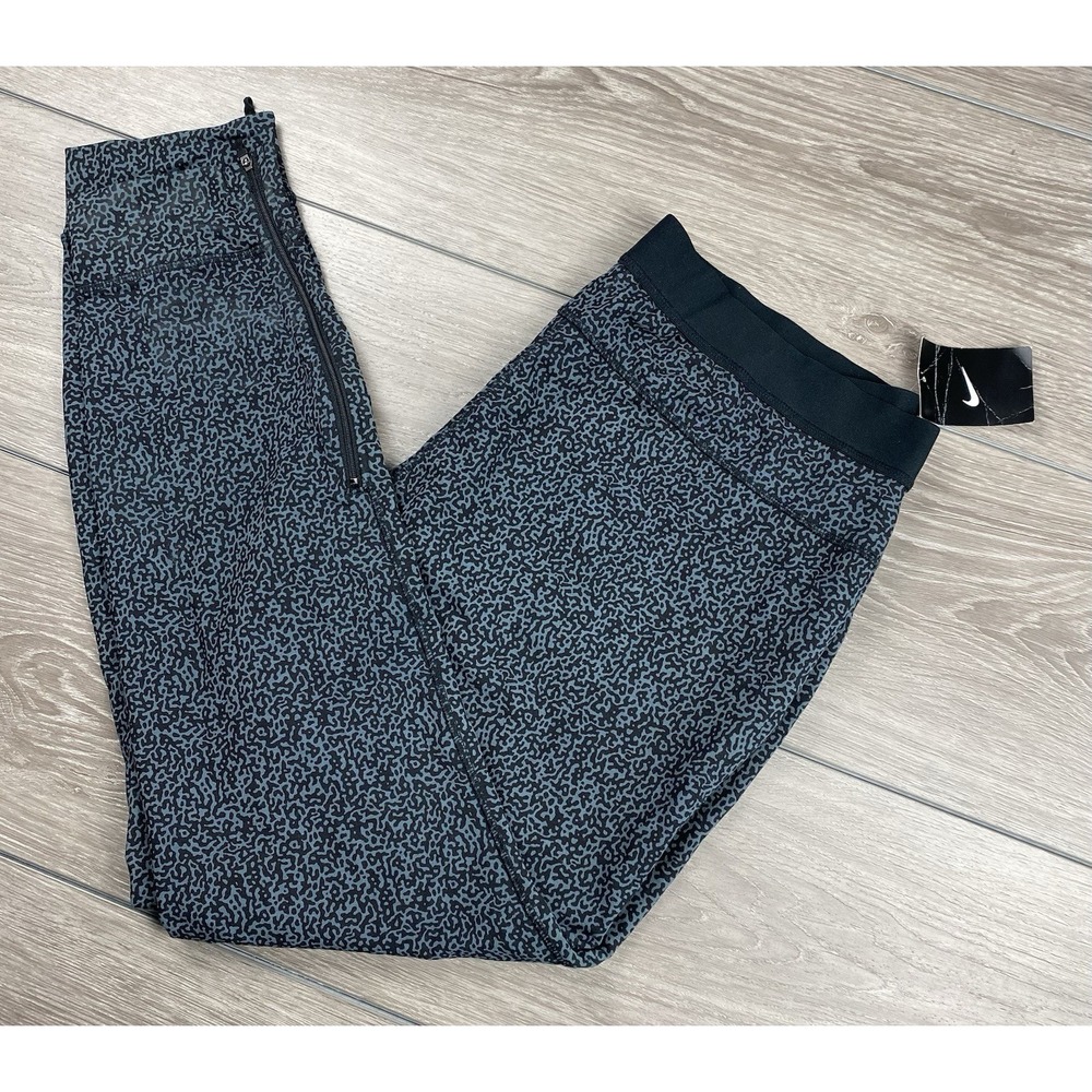 Nike Women's Cheetah Style Print‎ Pull On Athleti. Leggings Blue Size XL New